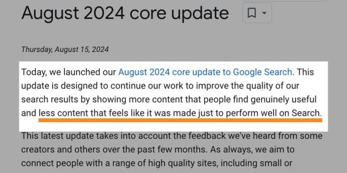 Google August 2024 Core Update: Aggiornamento di Agosto di Google